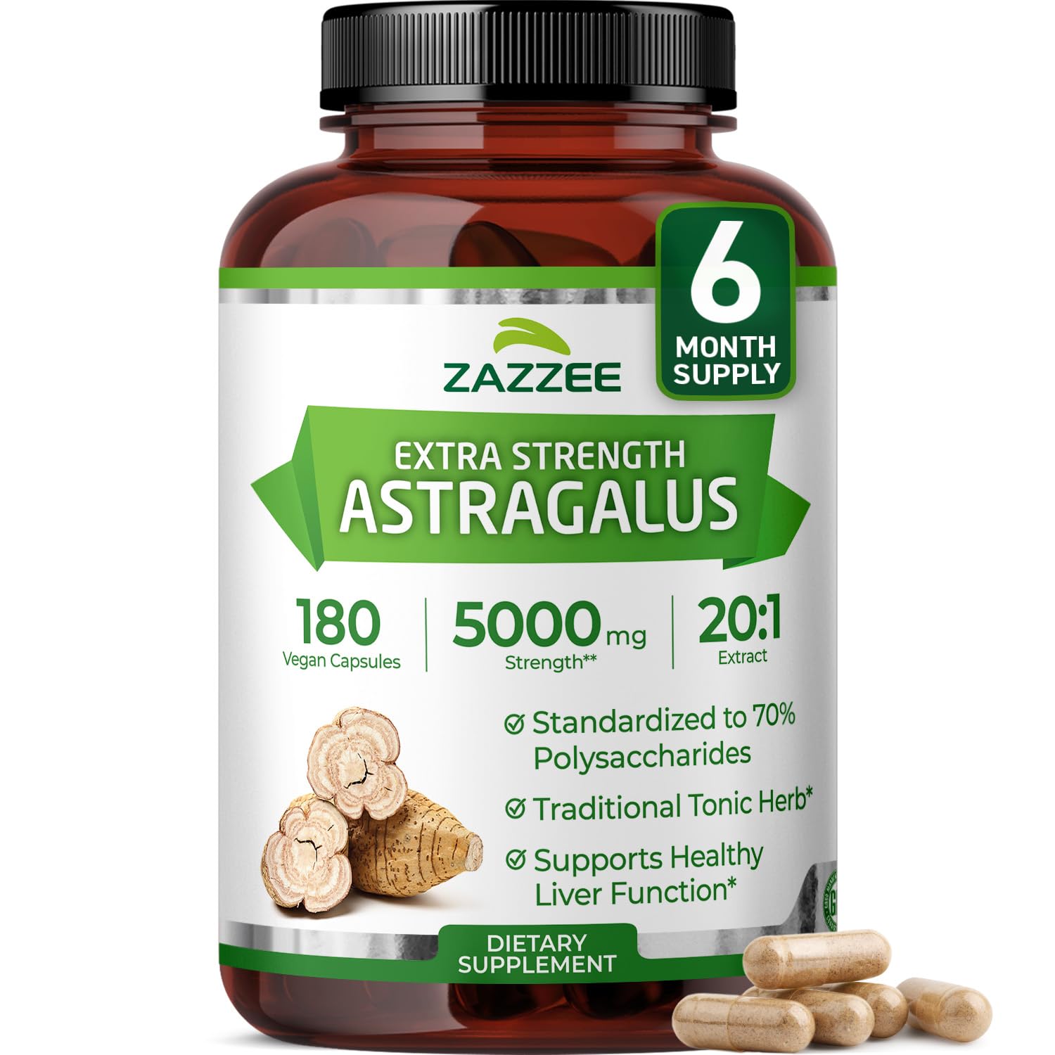 Zazzee Astragalus Root Extract Immune Support

