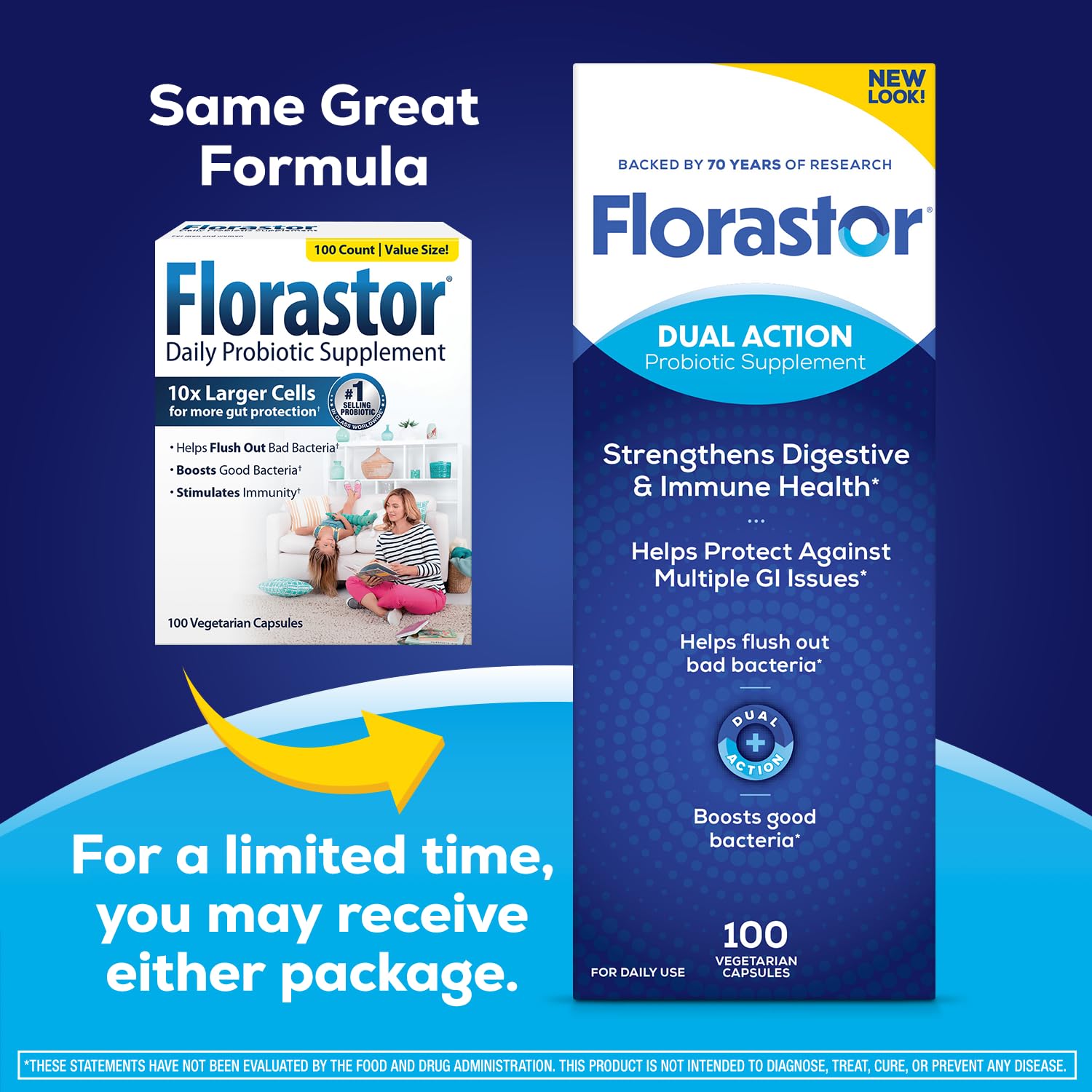 Florastor Probiotics for Digestive Health Probiotic Capsules

