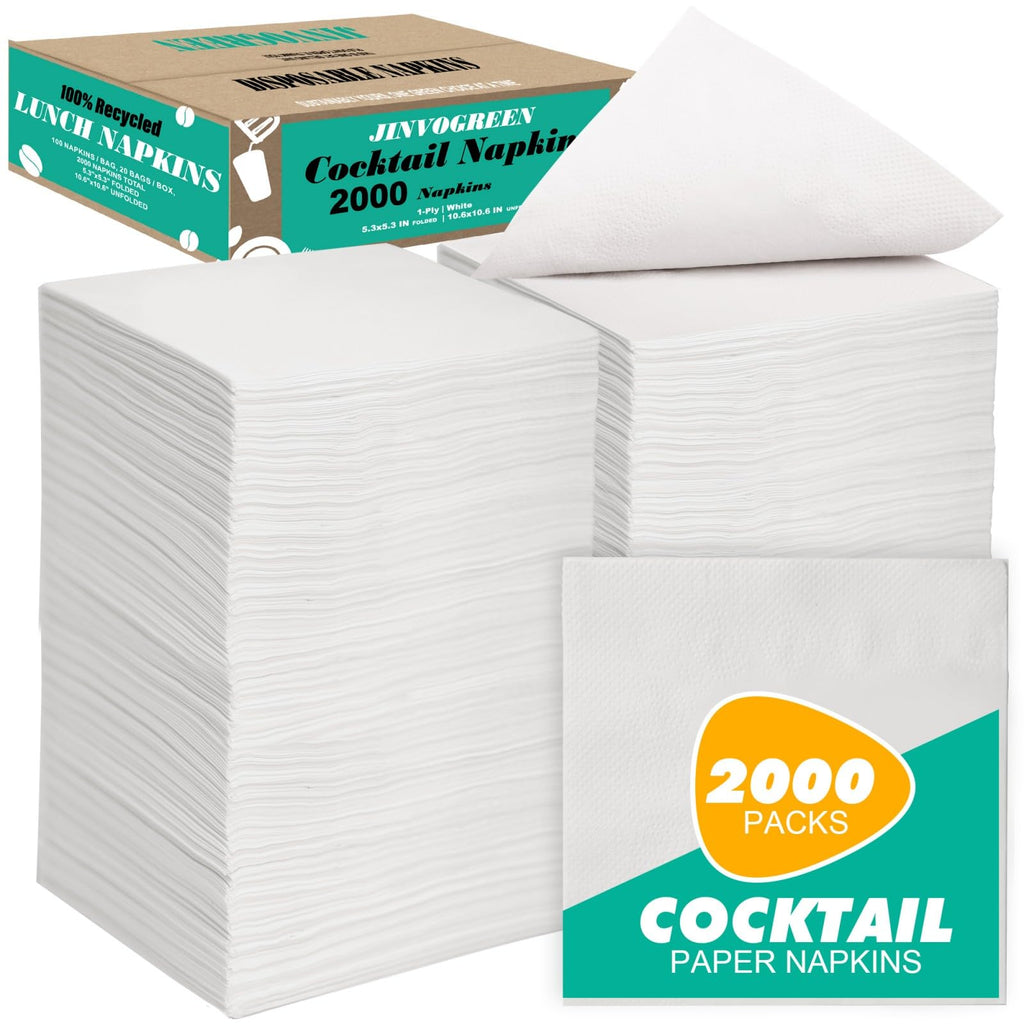 JINVOGREEN Beverage Napkins for Cocktails & Parties

