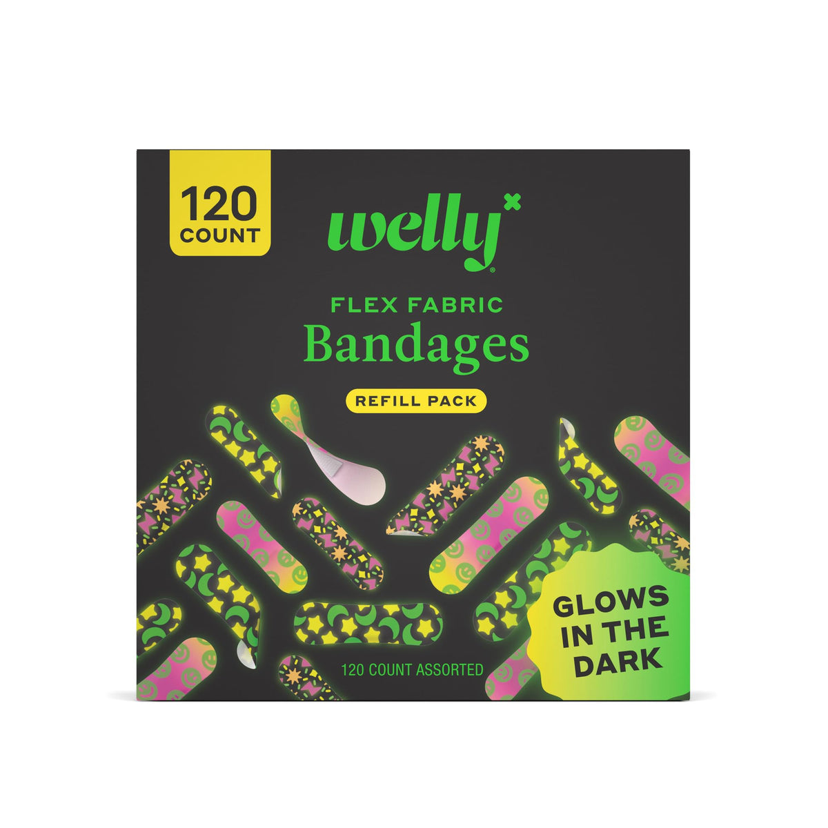 Welly Bandage Adhesive Flexible Fabric Bandages - Latex-Free