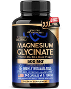 Magnesium Glycinate 500 mg Chelated Supplement for Sleep

