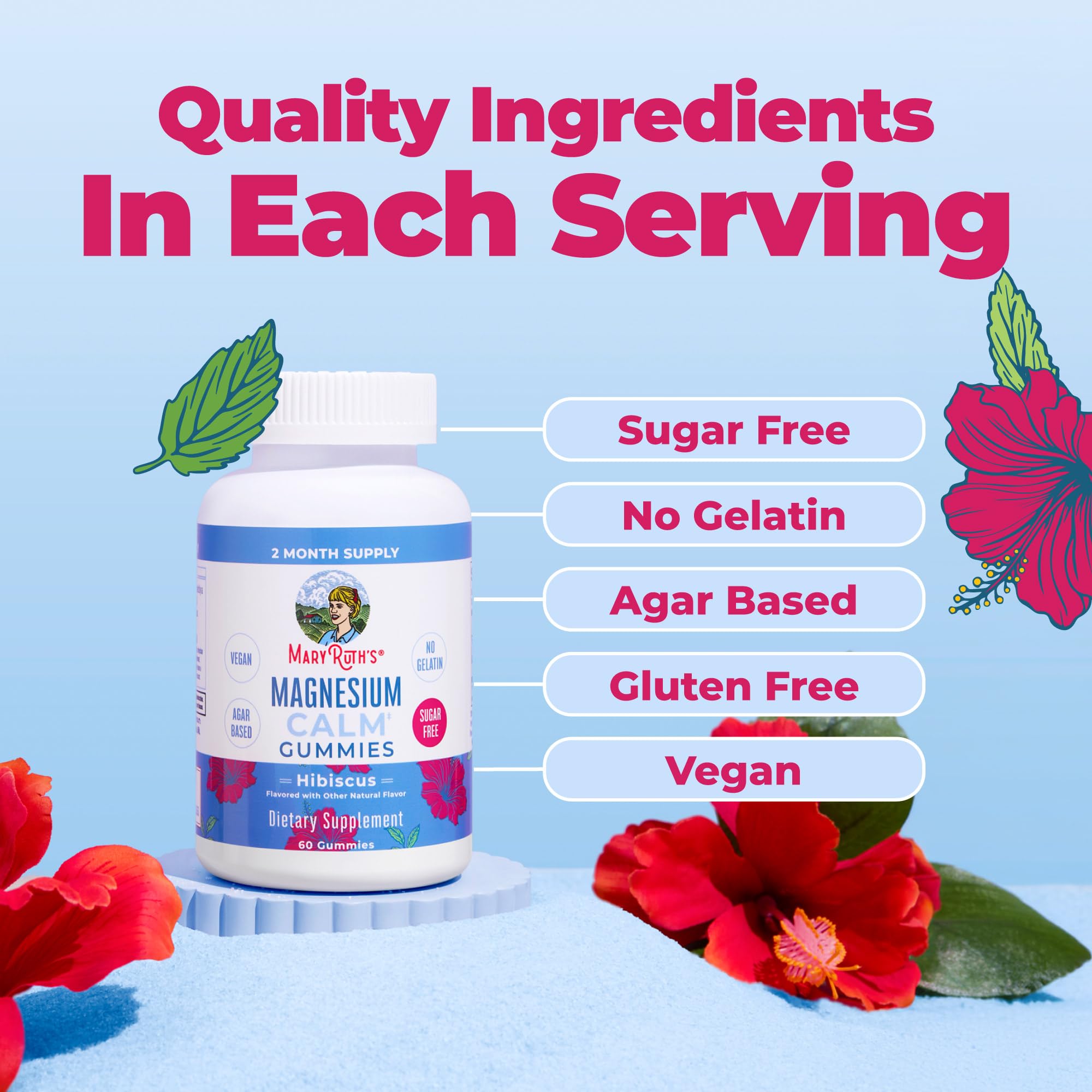 MaryRuth's Magnesium Calm Supplement | Bone Health


