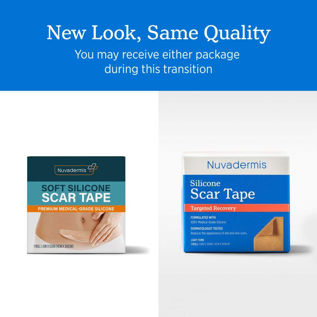 NUVADERMIS Silicone Scar Sheets for Surgical Scars

