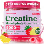 Creatine Gummies for Women with Collagen, D3 & Calcium

