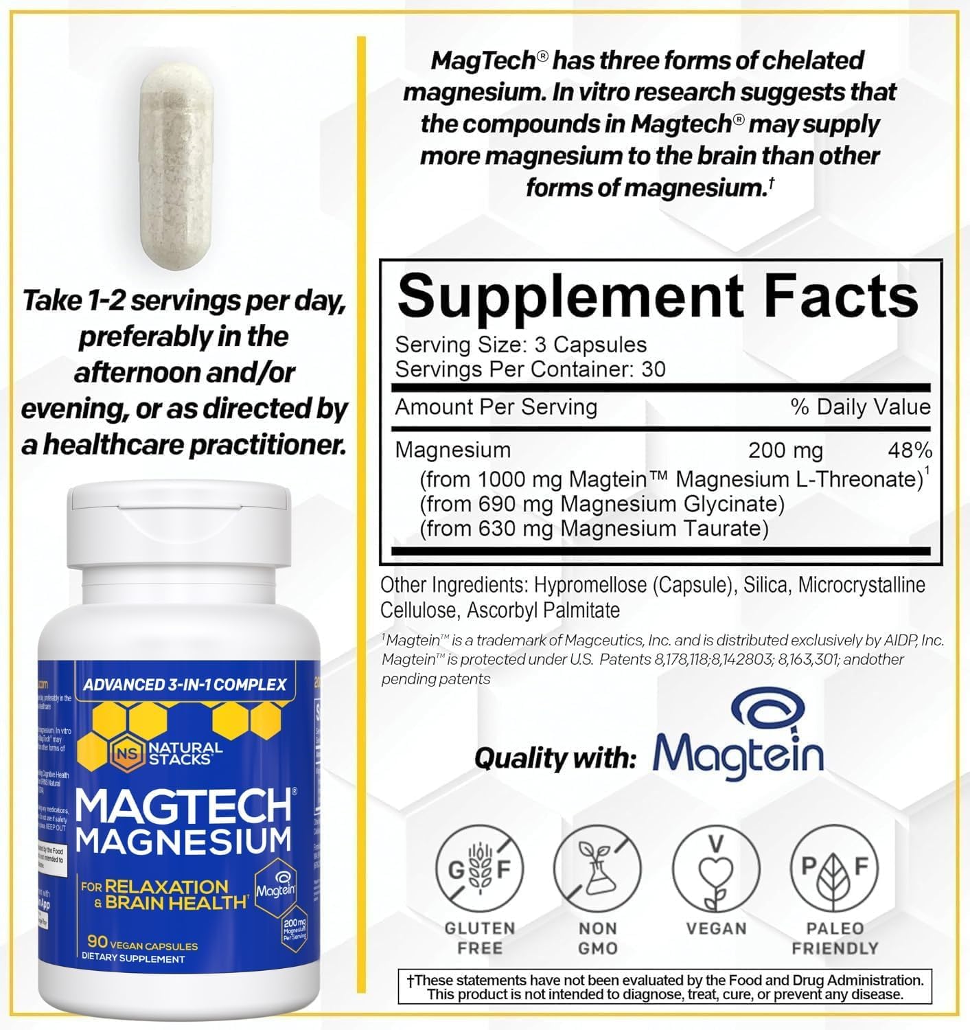 MagTech Magnesium Complex for Brain Health & Sleep

