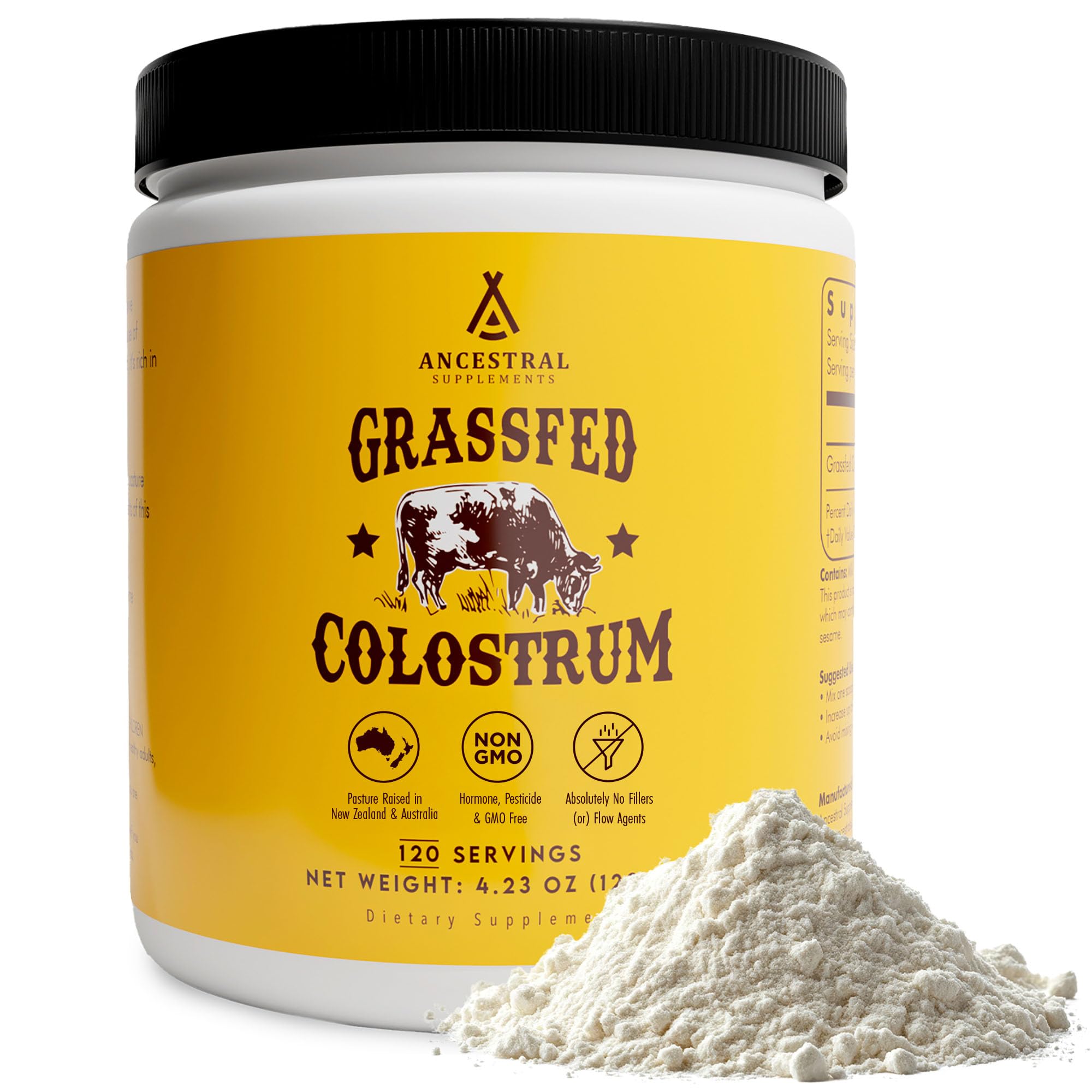 Ancestral Supplements Grass Fed Beef Colostrum Supplement