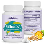 Nattokinase Organic Supplement with Serrapeptase, Bromelain, Curcumin

