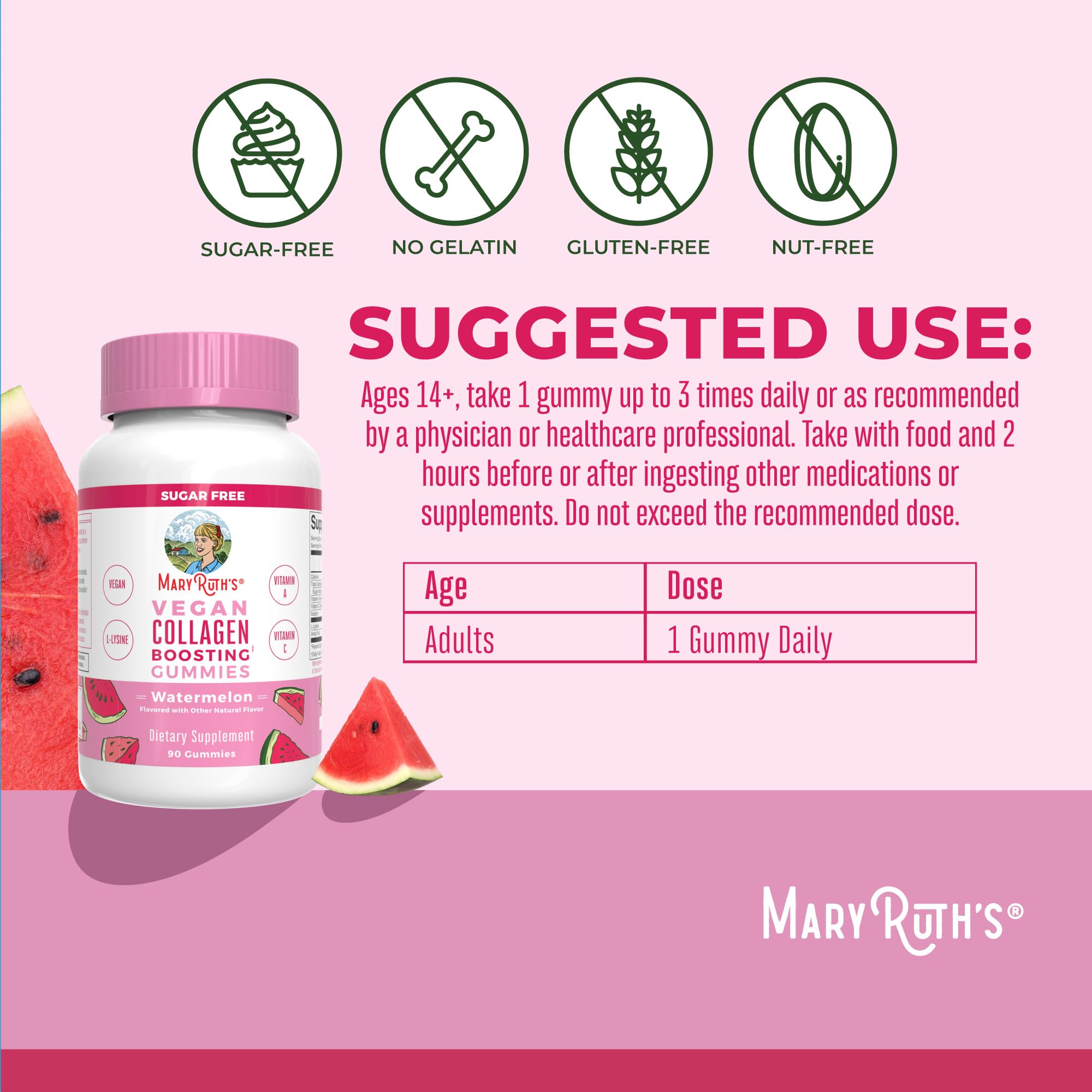 MaryRuth's Vegan Collagen Gummies for Skin & Hair

