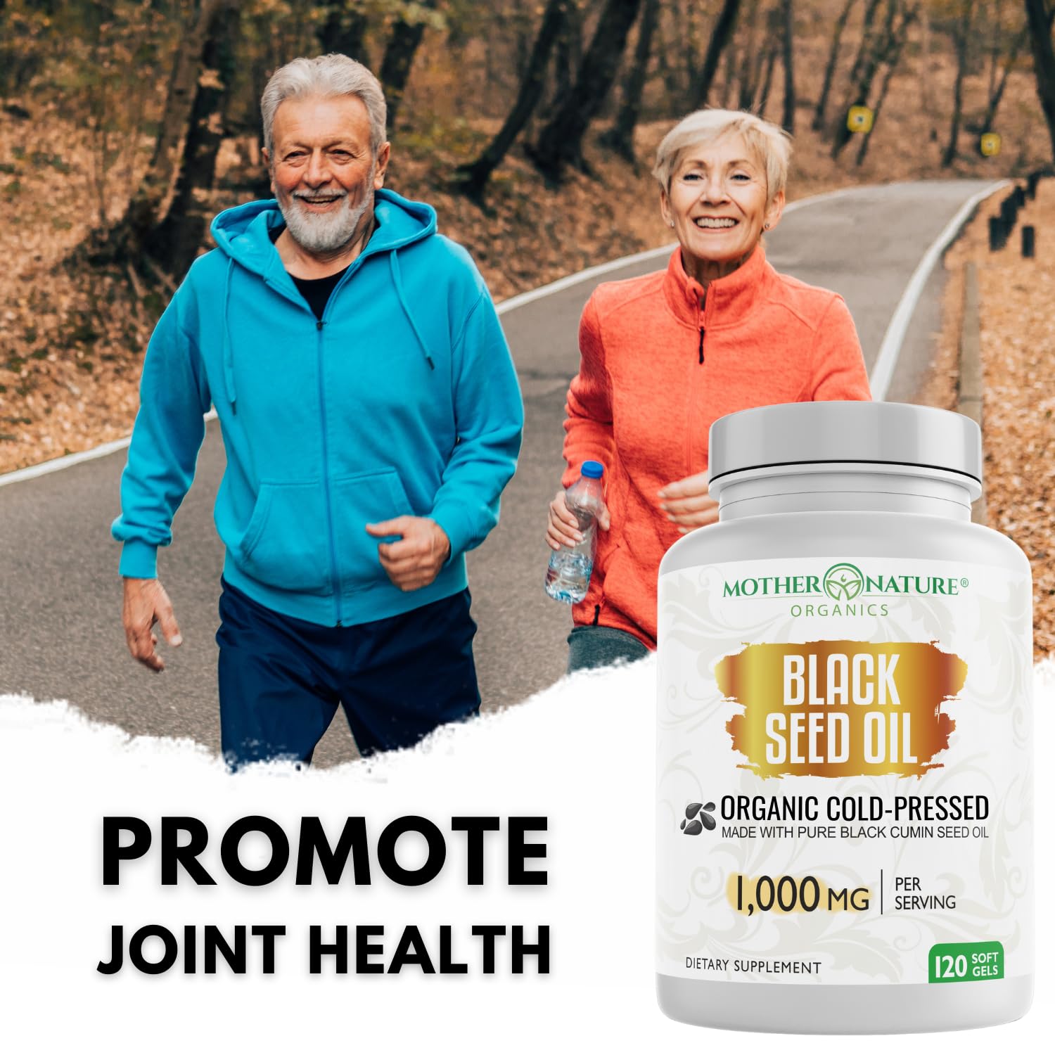 Black Seed Oil Capsules 1000mg Organic Cold Pressed

