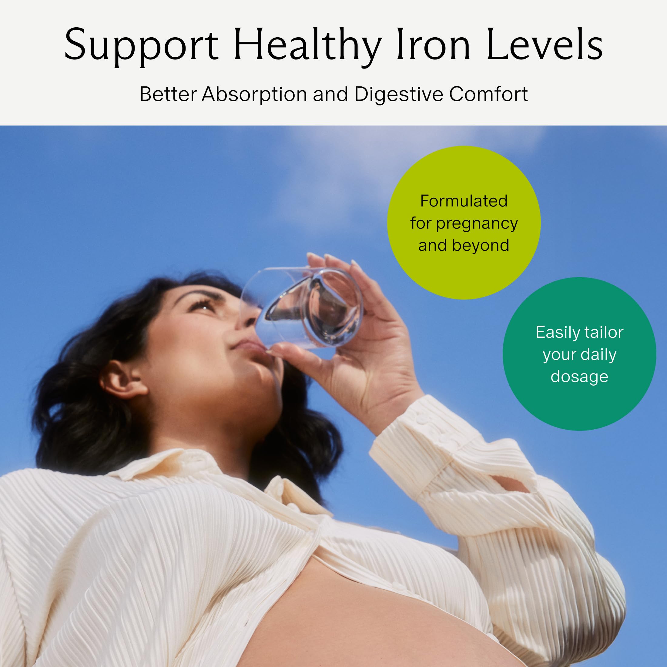 Prenatal Iron Ferrous Bisglycinate Chelate | Gentle & Clean

