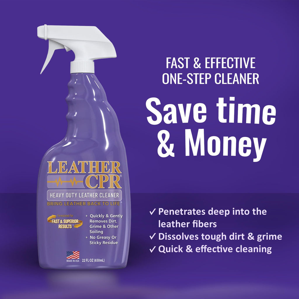 Leather CPR Heavy Duty Leather Cleaner | Deep Cleaning for Leather


