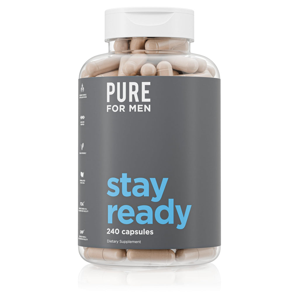 Pure for Men Stay Ready Fiber Plant-Based Digestive Supplement