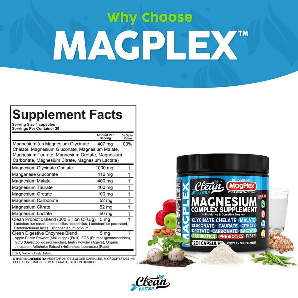 Clean Nutra Magnesium Complex - Magnesium Supplement

