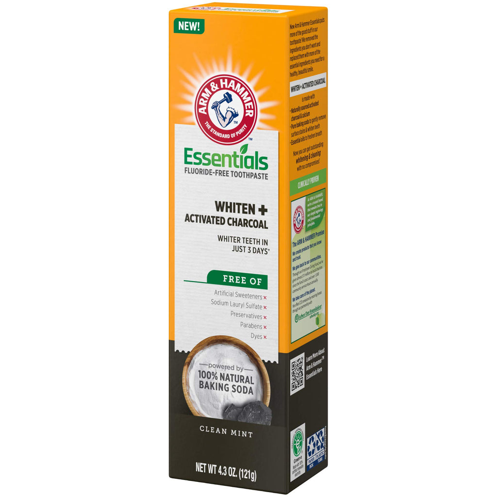 ARM & HAMMER Essentials Whitening Fluoride-Free Toothpaste

