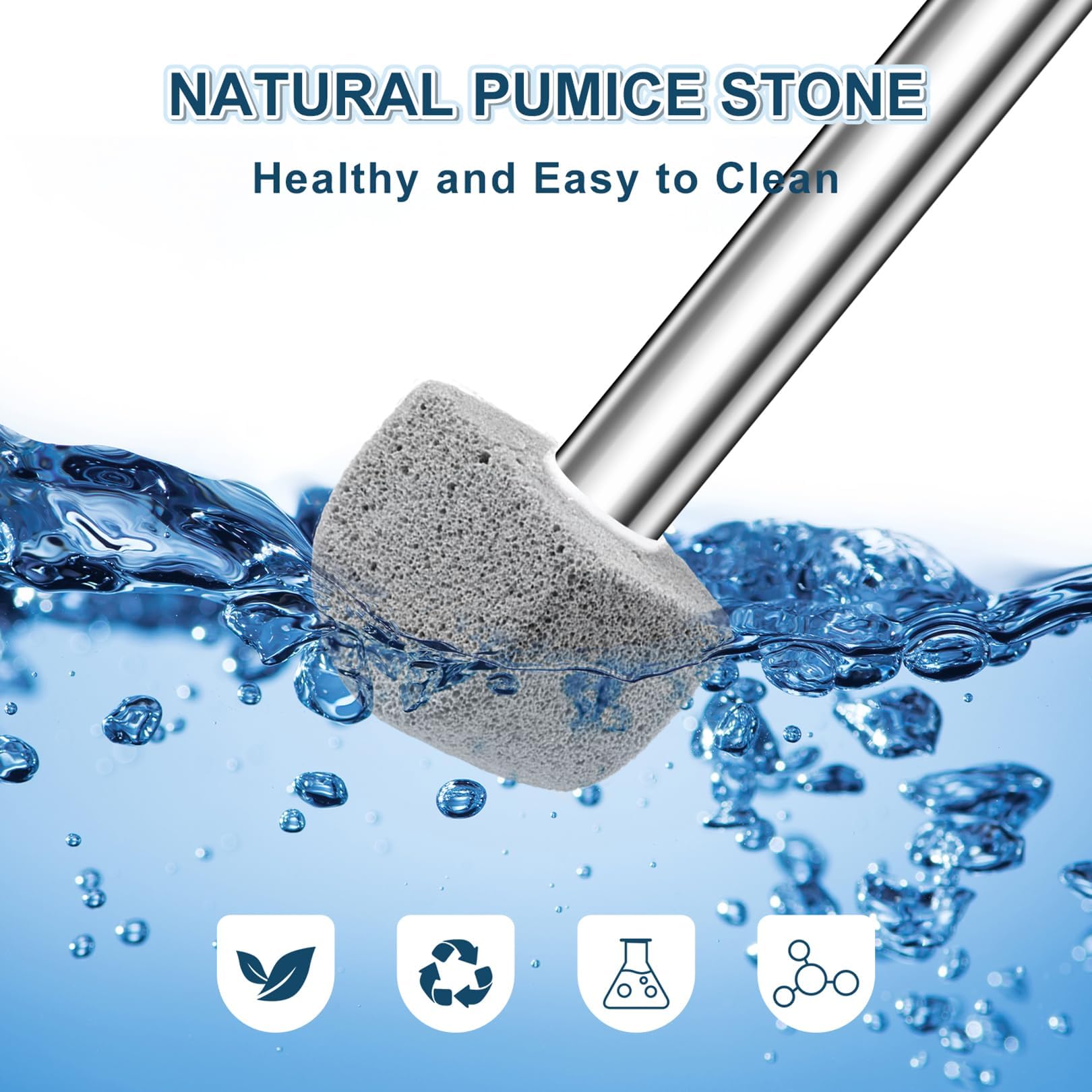 Pumice Stone Toilet Bowl Cleaner with Handle | YINGMORE

