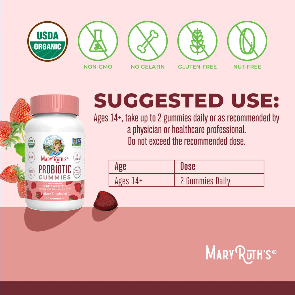 MaryRuth's Probiotic Gummies for Gut Health

