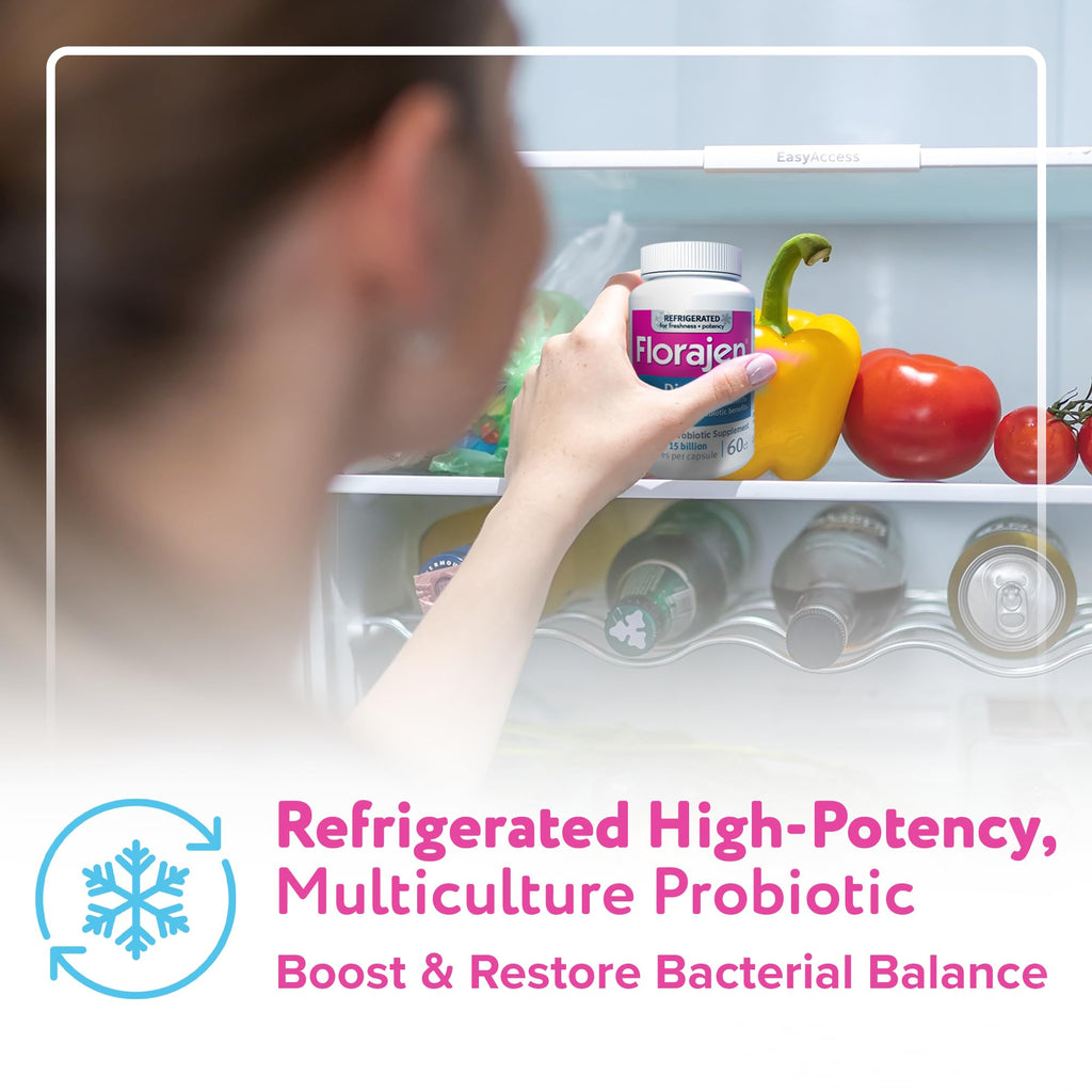 Florajen Digestion Probiotics Refrigerated for Gut Balance

