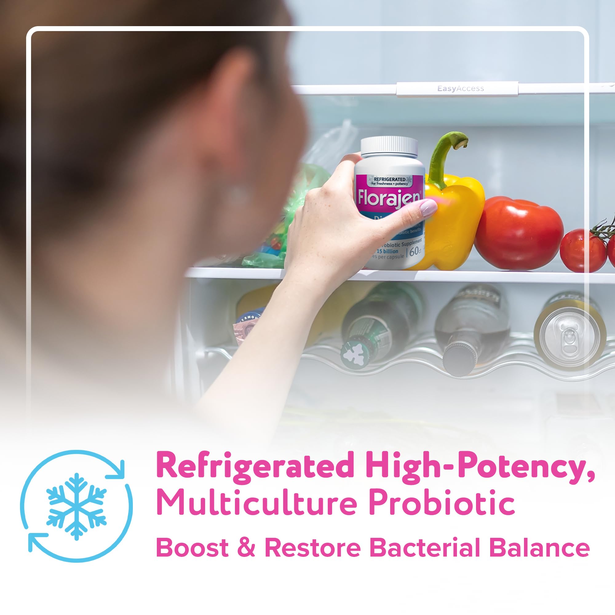 Florajen Digestion Probiotics Refrigerated for Gut Balance

