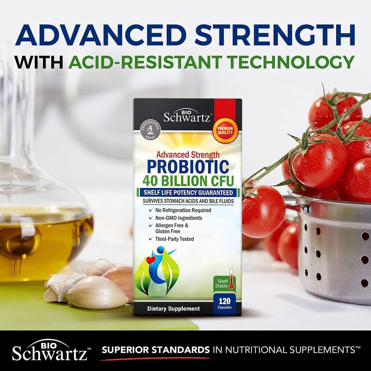 BioSchwartz Daily Probiotic Supplement - 40 Billion CFU

