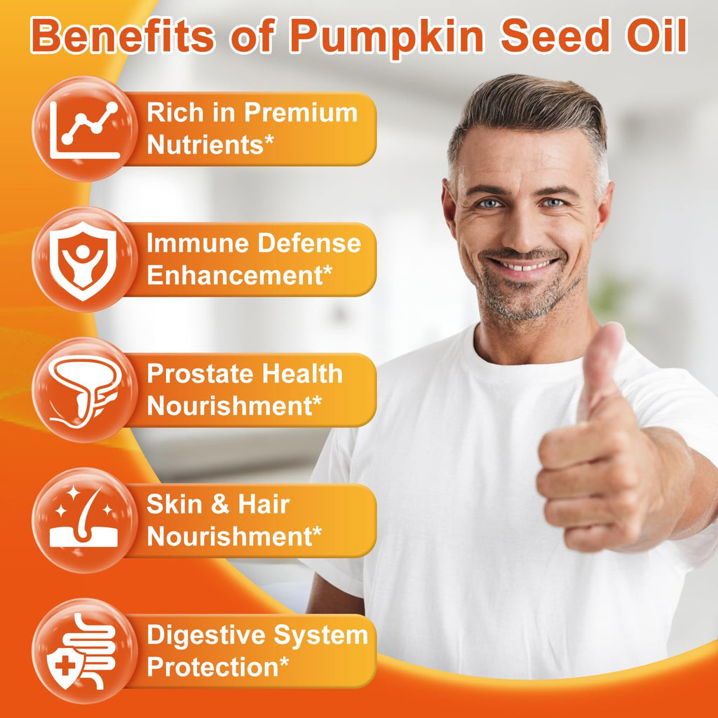 Pumpkin Seed Oil with Saw Palmetto Softgels - 3500mg

