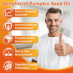 Pumpkin Seed Oil with Saw Palmetto Softgels - 3500mg

