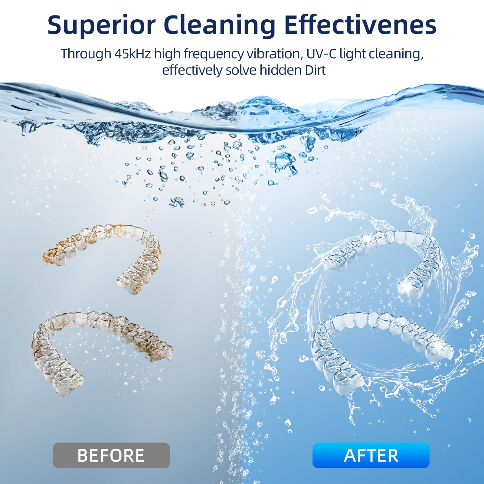 EcoBasic Ultrasonic Retainer Cleaner | UV-C 200ML

