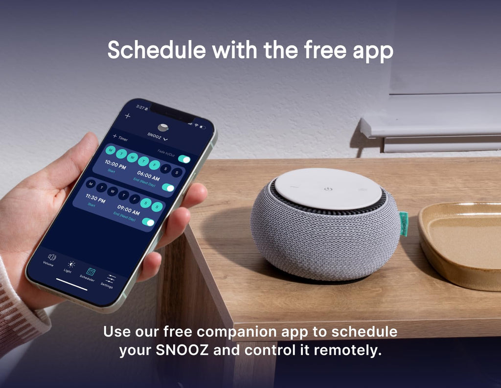SNOOZ White Noise Machine with Real Fan Inside – Sleep Aid

