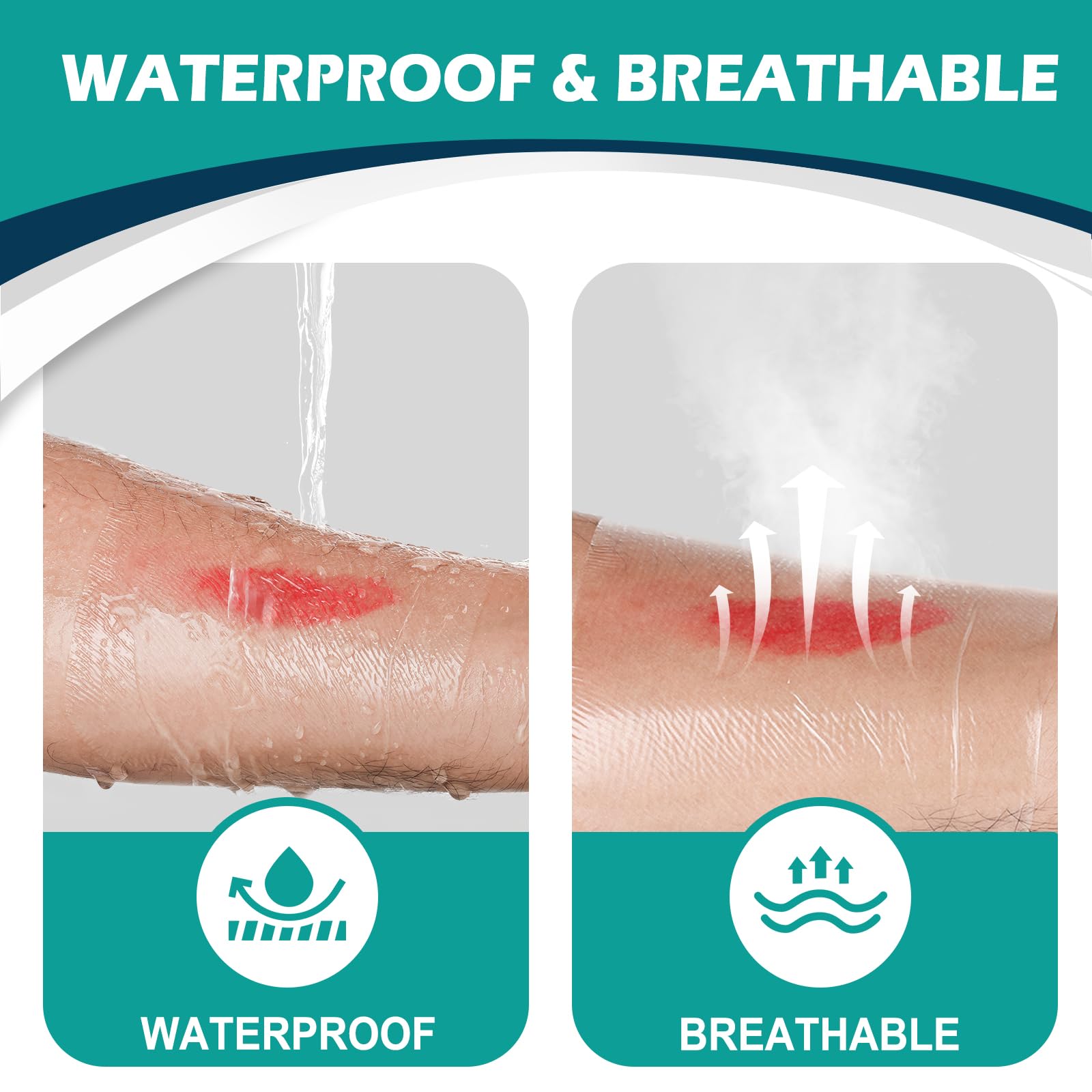 Transparent Film Dressing Waterproof Breathable - Wound Care

