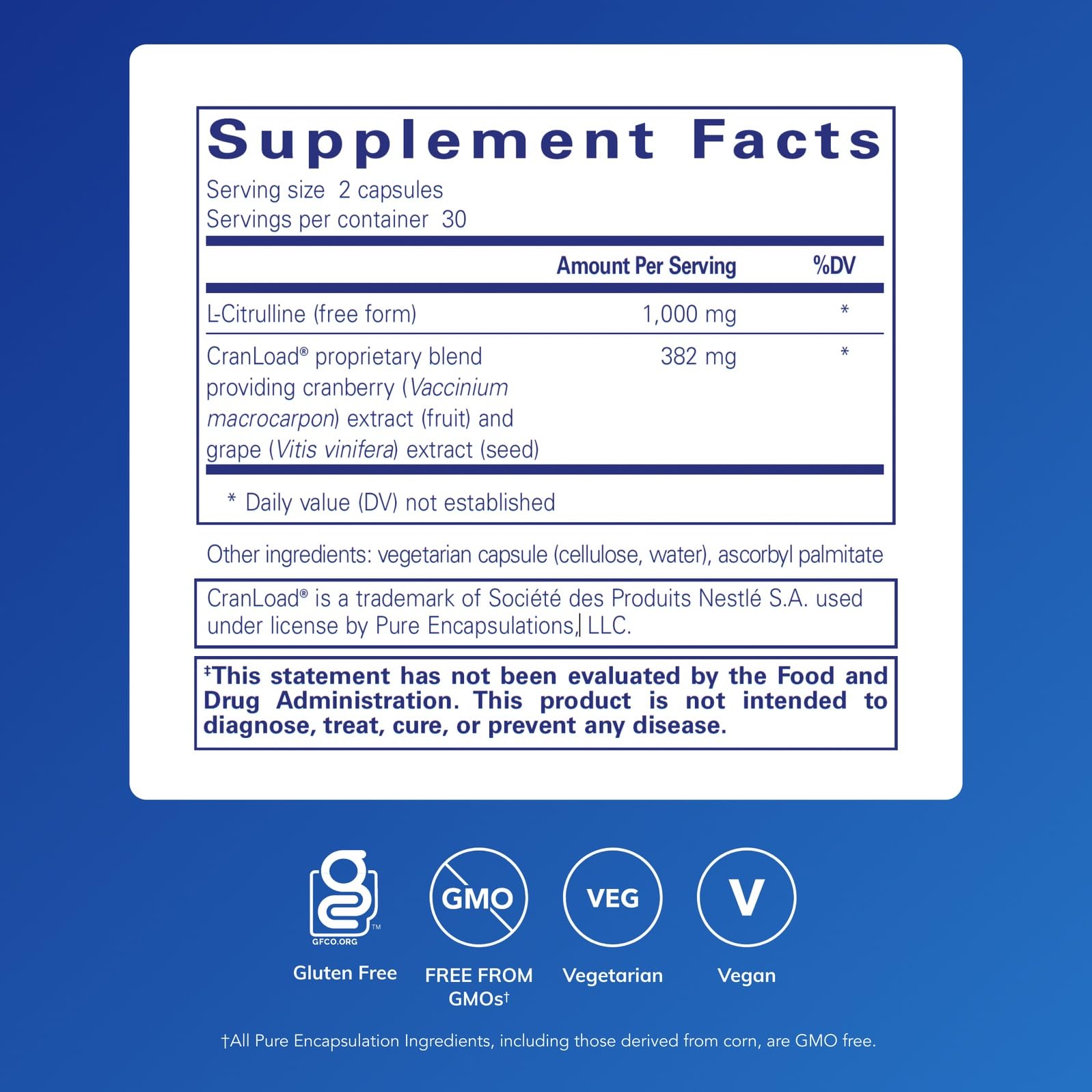 Pure Encapsulations Nitric Oxide Ultra Capsules Blood Flow

