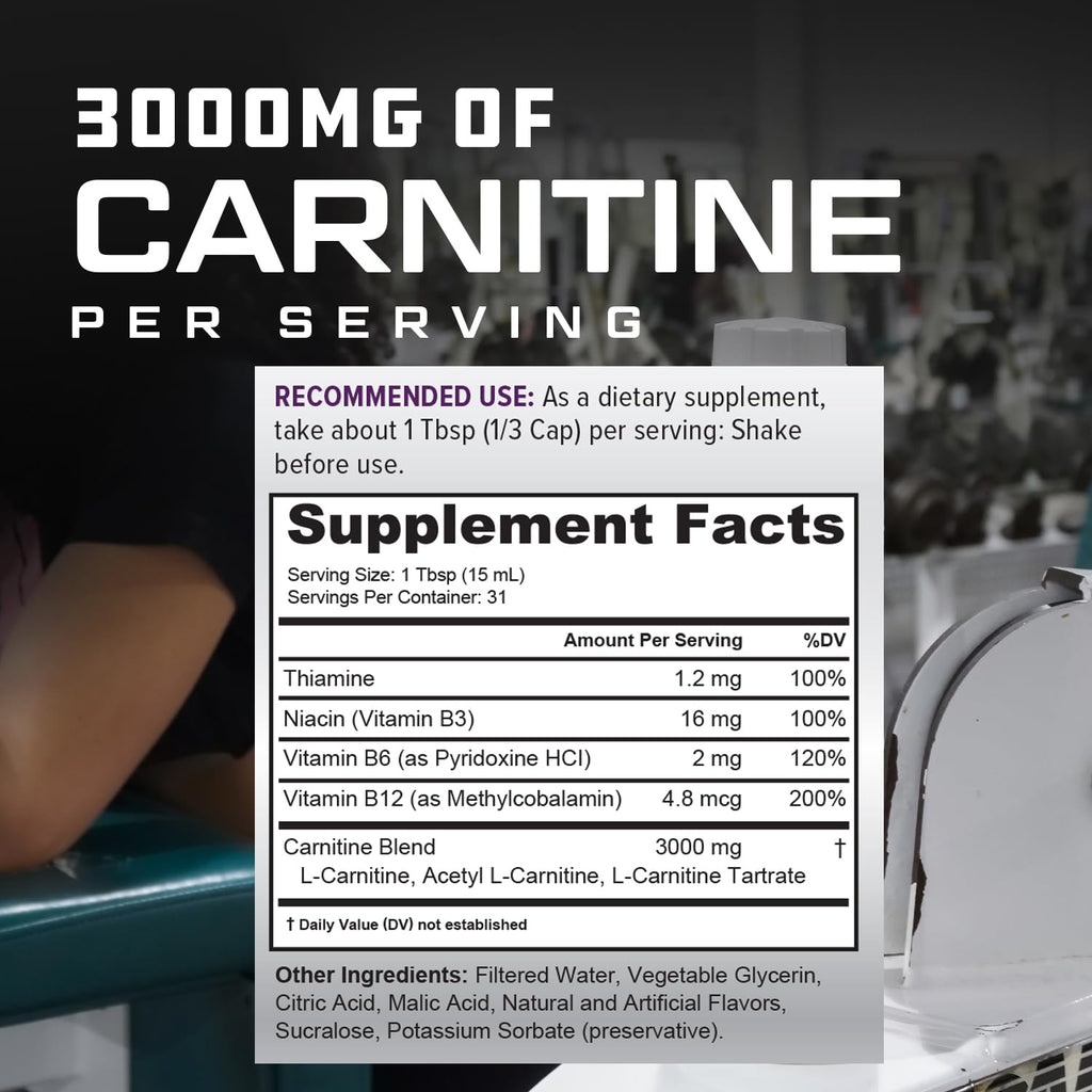 Cutler Nutrition Liquid L-Carnitine Fat Burner

