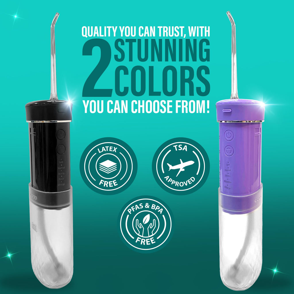 Water Flosser by GuruNanda – Mini Travel Cordless

