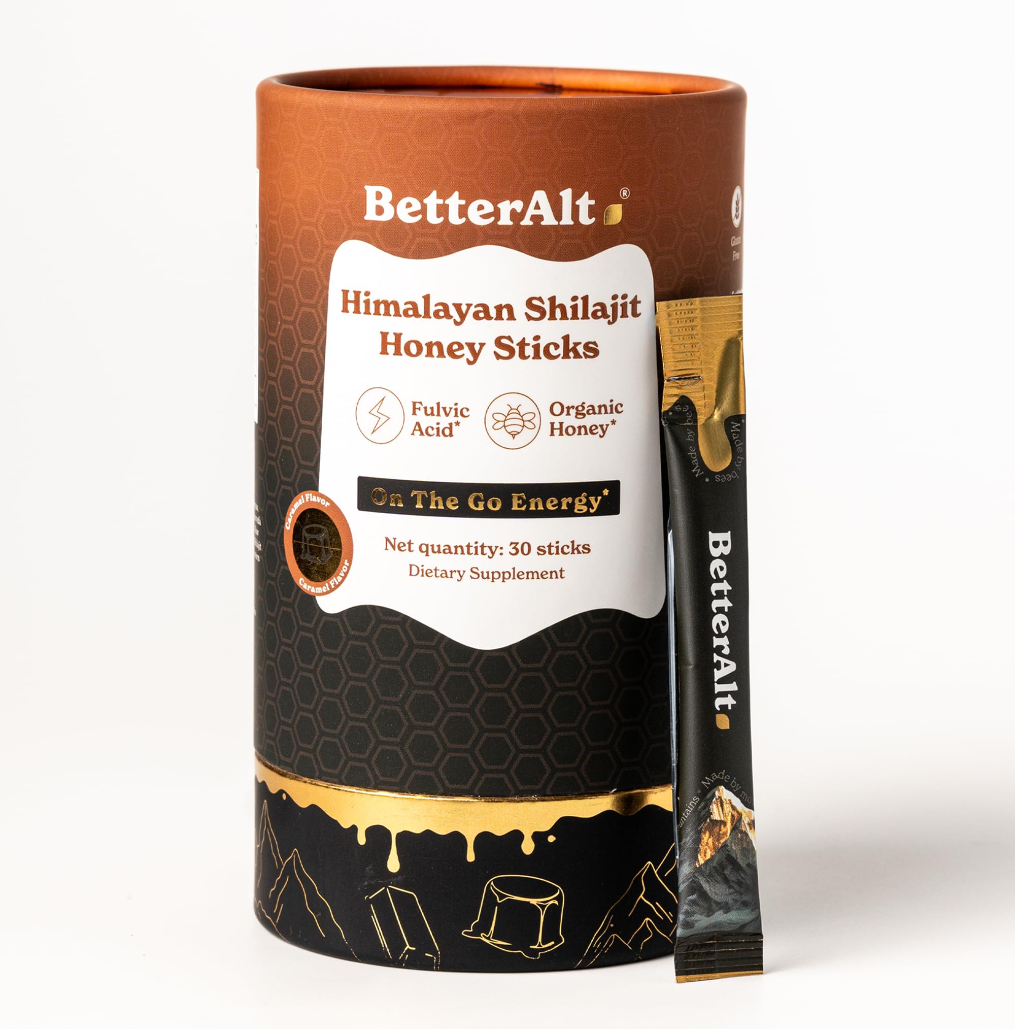 BetterAlt Himalayan Shilajit & Honey Sticks