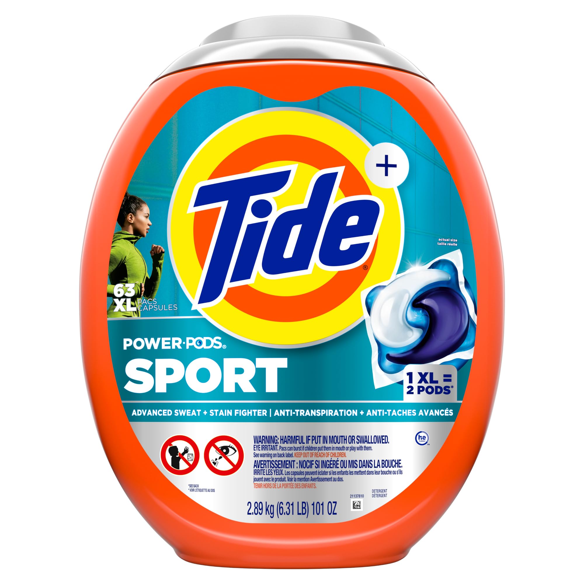 Tide Power PODS Detergent Pacs with Febreze Odor Eliminators

