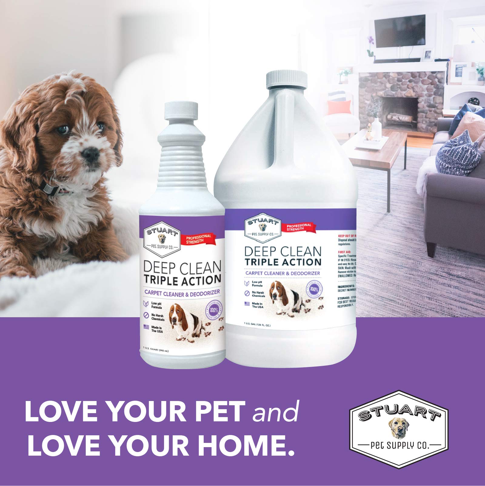 Deep Clean Carpet Cleaner Solution | Stuart Pet Supply Co.

