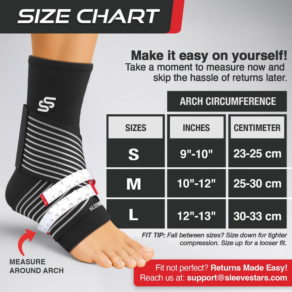Sleeve Stars Ankle Brace for Men & Women| Adjustable Support

