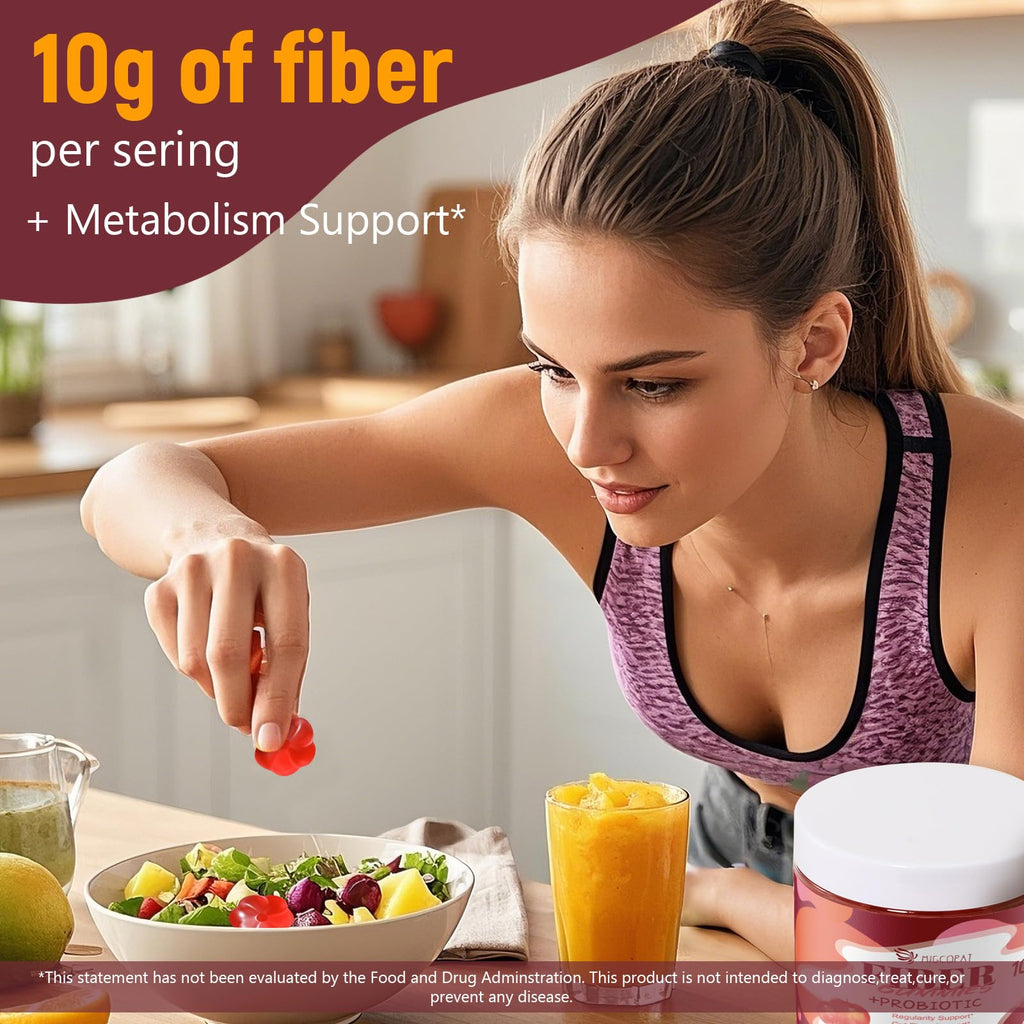 Migcopat Fiber Gummies with Probiotics | Digestive Health

