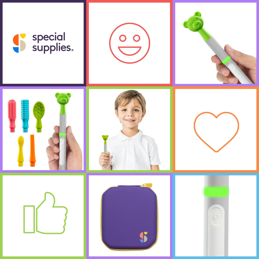 Buzz Buddy Oral Motor Kit by Special Supplies Textured Heads


