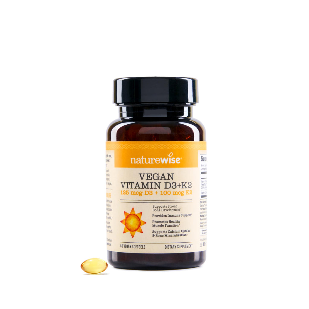 NatureWise Vegan Vitamin D3 + K2 | 5000IU + 100mcg

