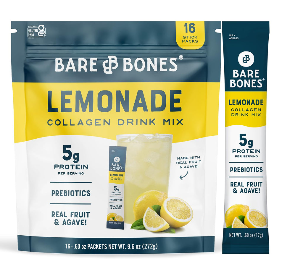 Bare Bones Collagen Drink Mix Sticks Gluten-Free

