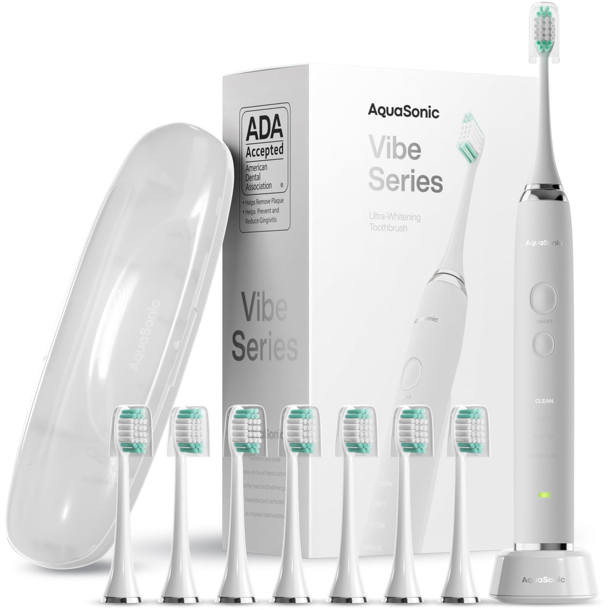 Aquasonic Electric Toothbrush – Vibe Series Ultra-Whitening