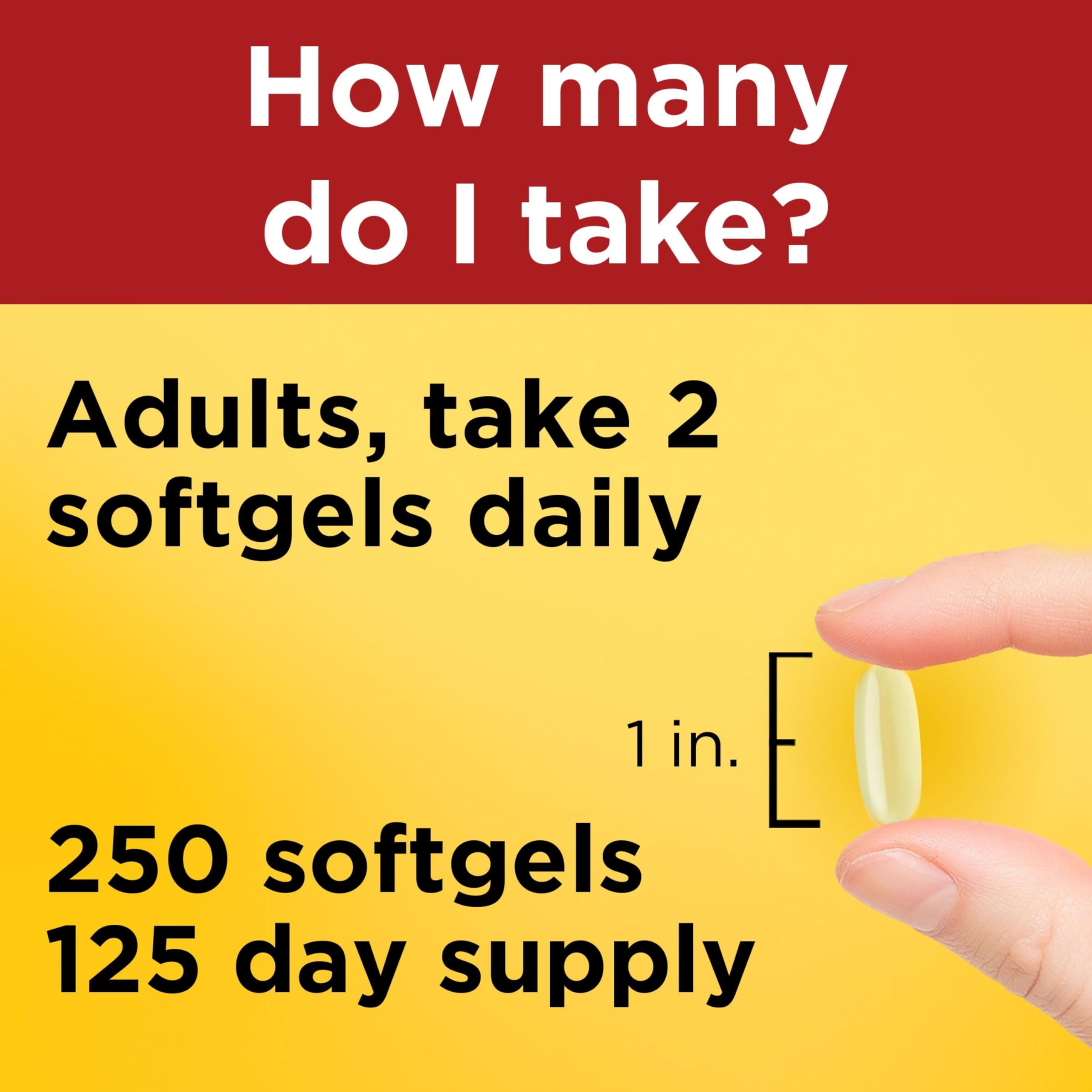 Nature Made Fish Oil Omega-3 Softgels for Heart Health

