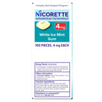 Nicorette 4 mg White Ice Mint Nicotine Gum Stop Smoking Aid

