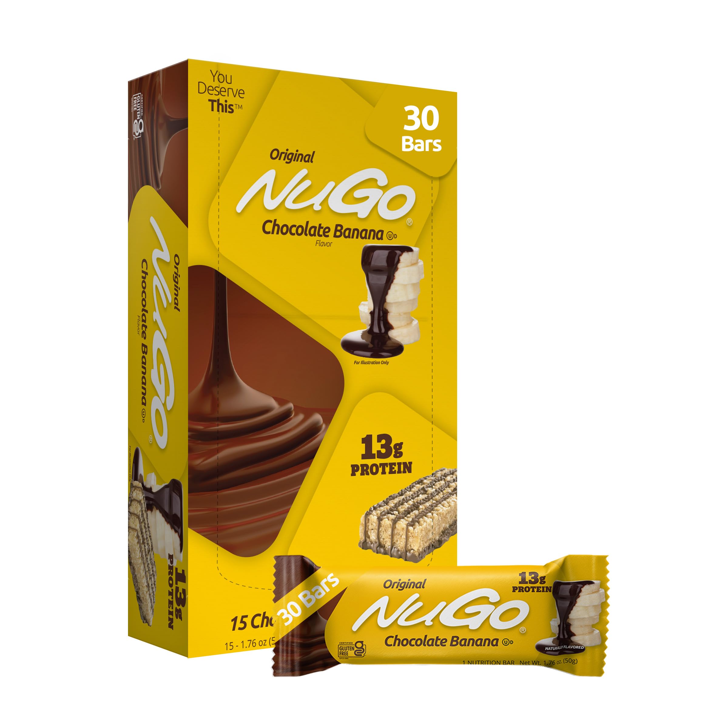 NuGo Original Protein Bar, Gluten Free, Non-GMO