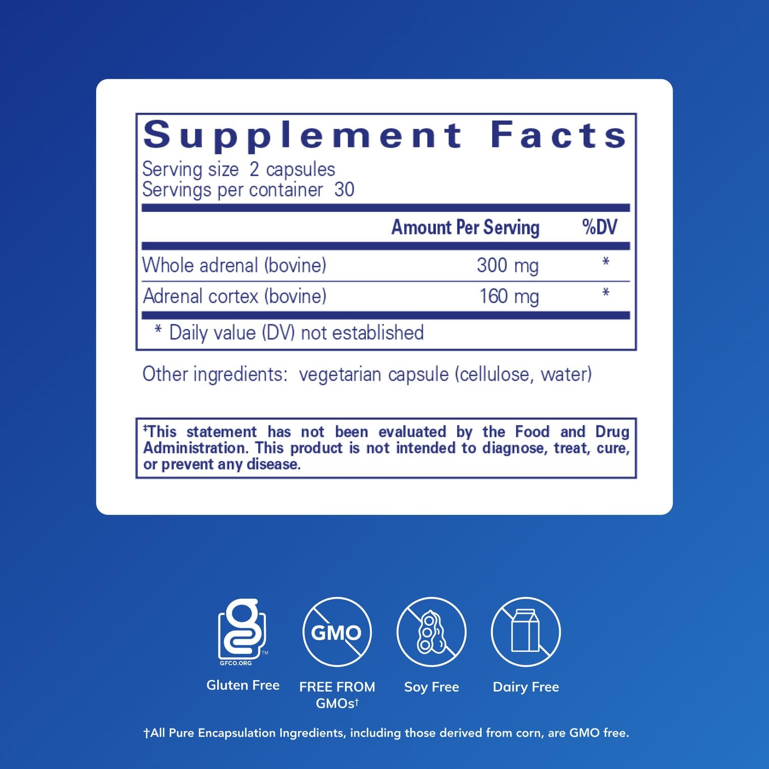 Pure Encapsulations Adrenal Cortex Supplement | Adrenal Support

