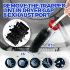Holikme Dryer Vent Cleaner Kit 40 ft Drill Attachment

