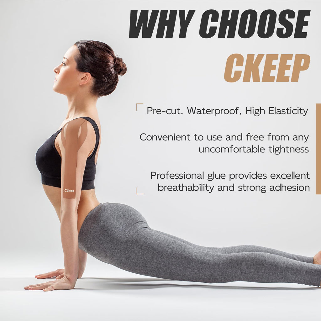 CKee p Kinesiology Tape - Latex Free Cotton Strips

