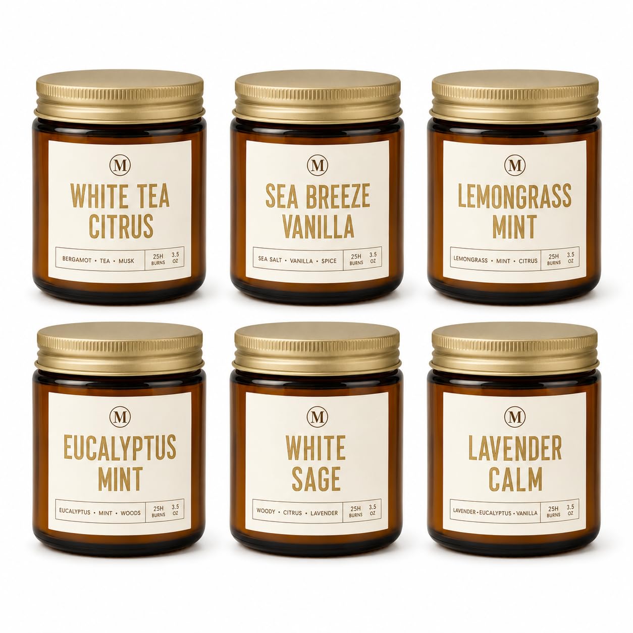 MIMURHYL Soy Wax Candle Gift Set
