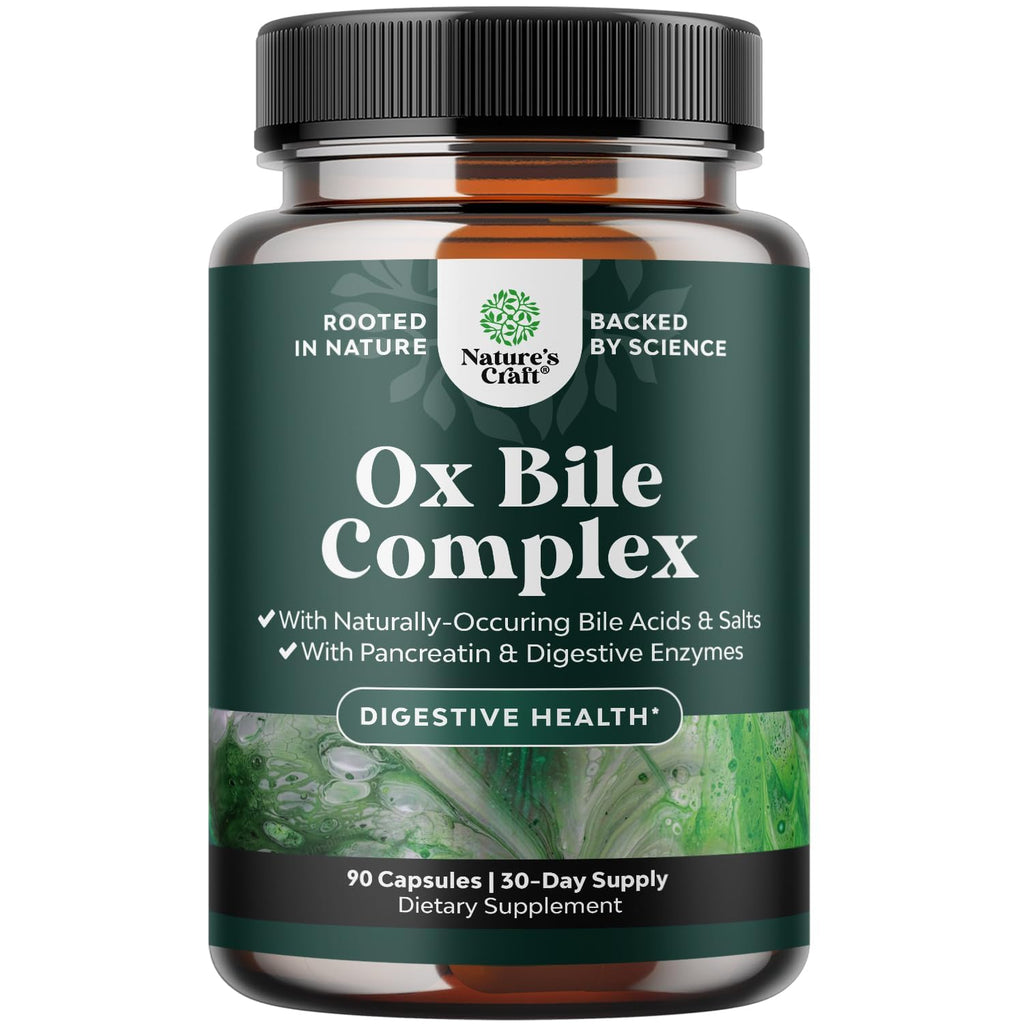 Digestive Enzymes with Ox Bile for Fat and Nutrient Digestion

