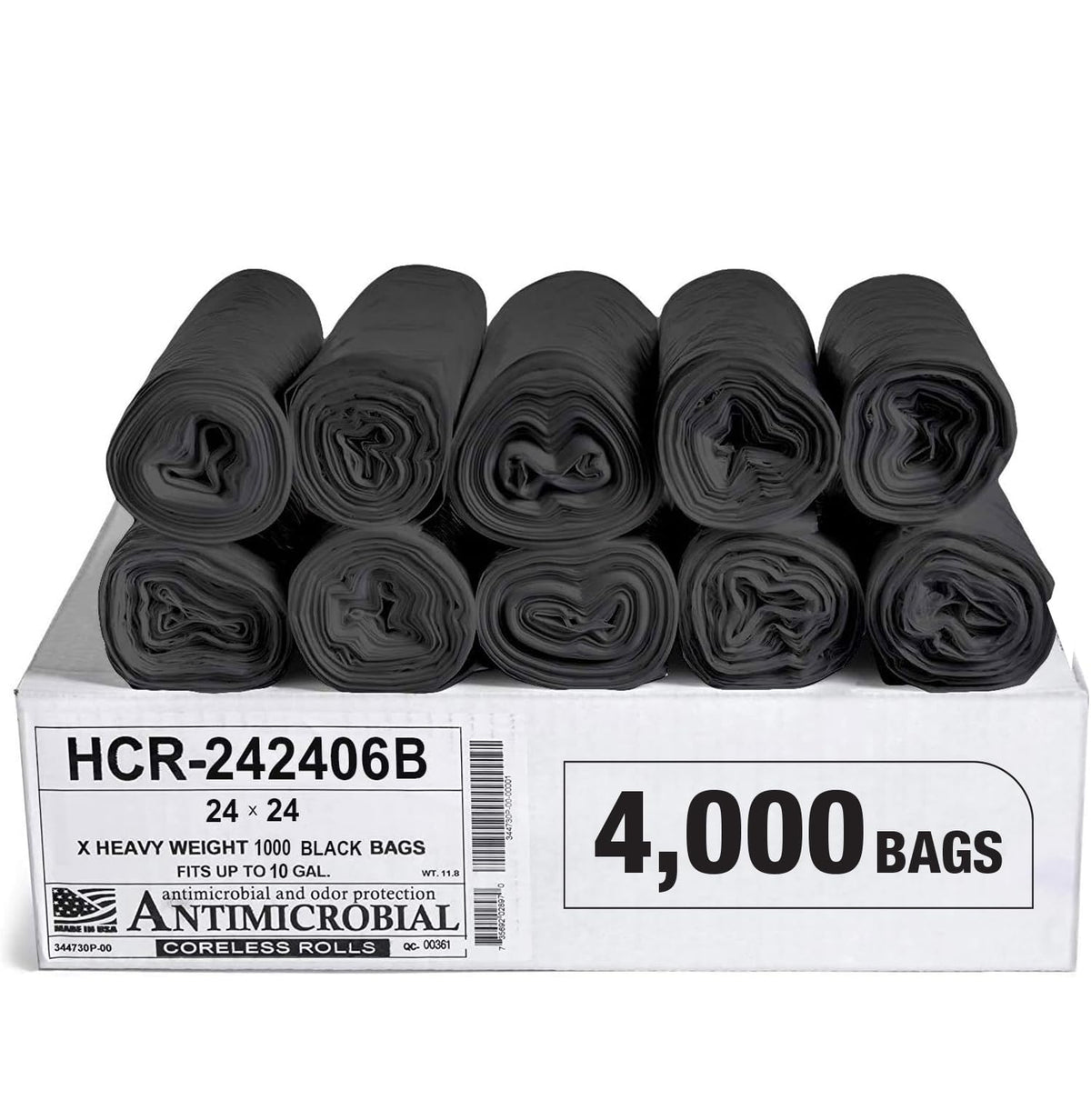 Aluf Plastics High Density Trash Bags - Heavy-Duty