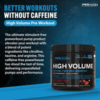 PEScience High Volume Stim-Free Pre-Workout Powder

